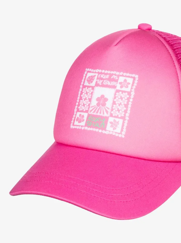 Roxy Hats Dig This Trucker Hat Shocking Pink 8211 Women Roxy Hats Dig This Trucker Hat Shocking Pink 8211 Women