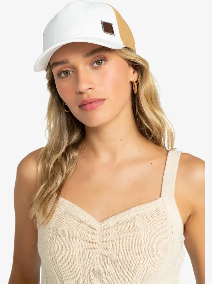 Roxy Hats Incognito Trucker Hat Marshmallow 8211 Women