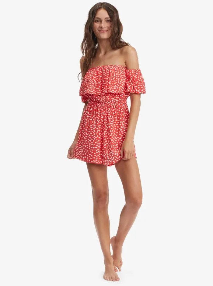 Roxy Jumpsuits and Rompers Another Day Romper Hibiscus Wild Dots 8211 Women Roxy Jumpsuits and Rompers Another Day Romper Hibiscus Wild Dots 8211 Women