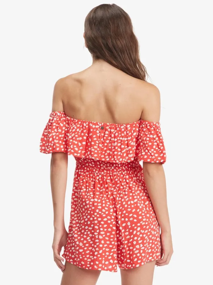 Roxy Jumpsuits and Rompers Another Day Romper Hibiscus Wild Dots 8211 Women Roxy Jumpsuits and Rompers Another Day Romper Hibiscus Wild Dots 8211 Women
