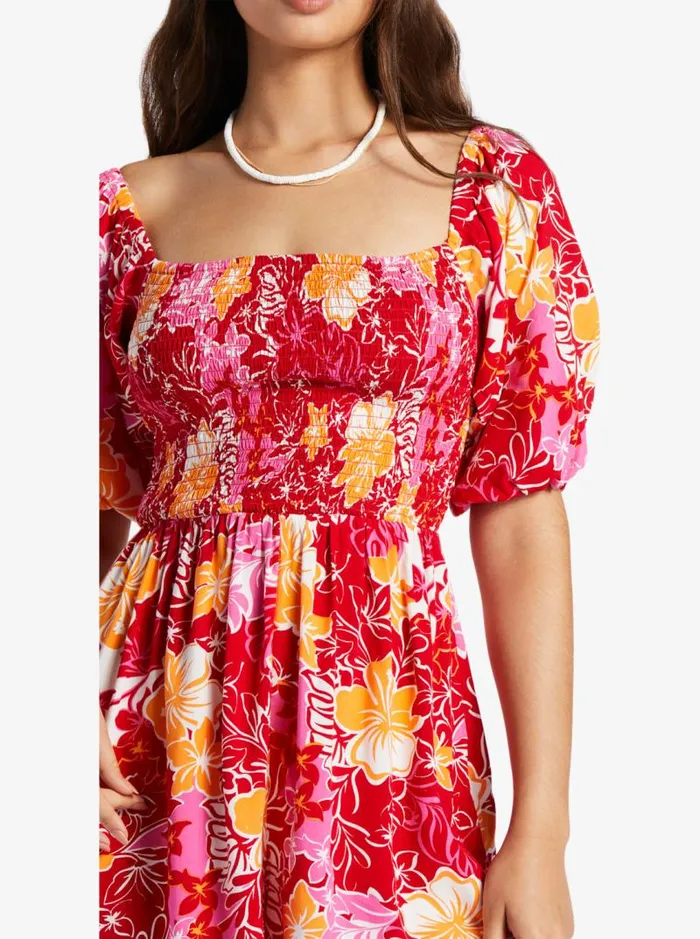 Roxy Jumpsuits and Rompers Barefoot Babe Romper Hilo Hibiscus 8211 Women Roxy Jumpsuits and Rompers Barefoot Babe Romper Hilo Hibiscus 8211 Women