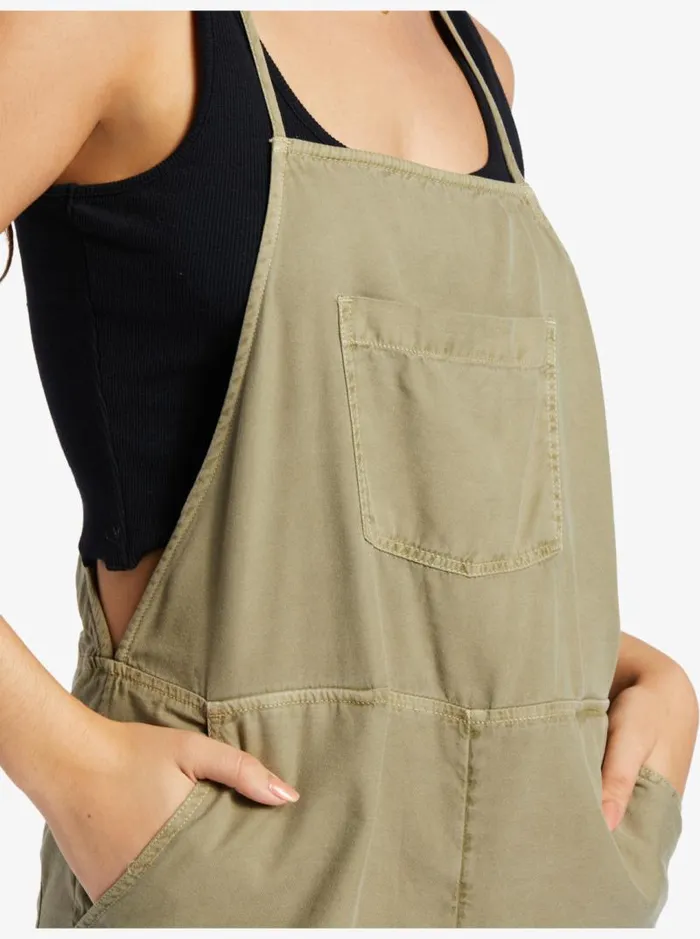 Roxy Jumpsuits and Rompers Fresh Romper Deep Lichen Green 8211 Women Roxy Jumpsuits and Rompers Fresh Romper Deep Lichen Green 8211 Women