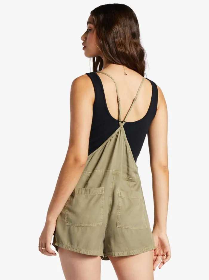 Roxy Jumpsuits and Rompers Fresh Romper Deep Lichen Green 8211 Women Roxy Jumpsuits and Rompers Fresh Romper Deep Lichen Green 8211 Women