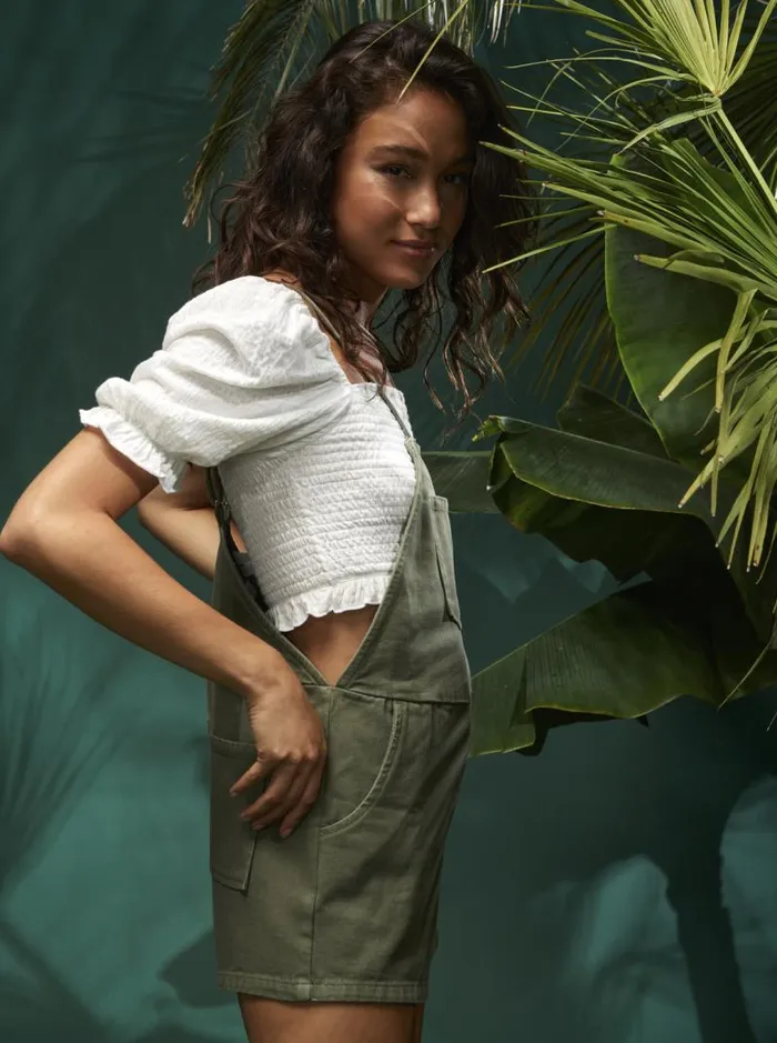 Roxy Jumpsuits and Rompers Fresh Romper Deep Lichen Green 8211 Women Roxy Jumpsuits and Rompers Fresh Romper Deep Lichen Green 8211 Women