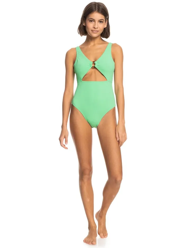 Roxy One Pieces Color Jam OnePiece Swimsuit Absinthe Green 8211 Women Roxy One Pieces Color Jam OnePiece Swimsuit Absinthe Green 8211 Women