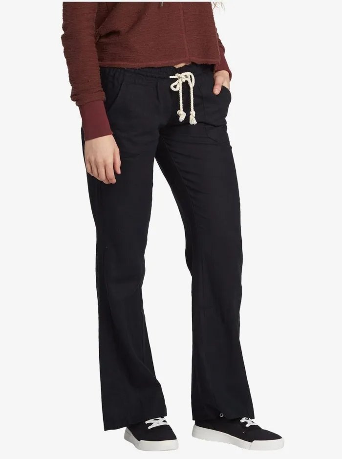 Roxy Pants and Jeans Oceanside Flared Pants True Black 8211 Women Roxy Pants and Jeans Oceanside Flared Pants True Black 8211 Women