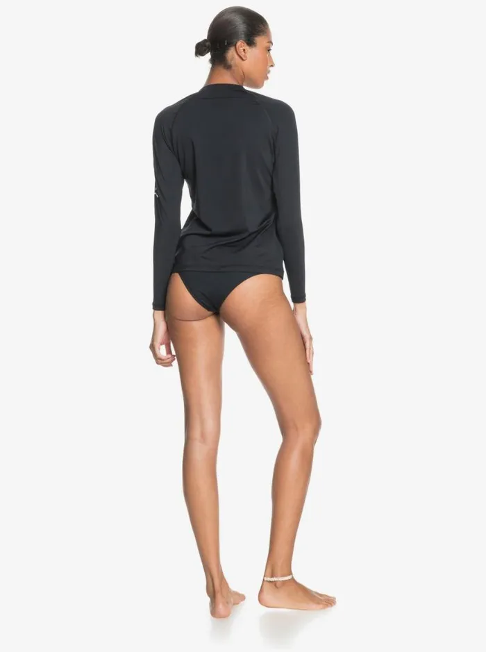 Roxy Rashguards Beach Classics Long Sleeve UPF 50 Rashguard Anthracite 8211 Women Roxy Rashguards Beach Classics Long Sleeve UPF 50 Rashguard Anthracite 8211 Women