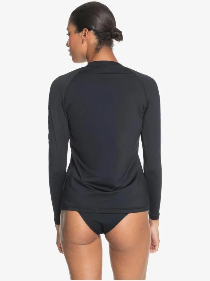 Roxy Rashguards Beach Classics Long Sleeve UPF 50 Rashguard Anthracite 8211 Women Roxy Rashguards Beach Classics Long Sleeve UPF 50 Rashguard Anthracite 8211 Women