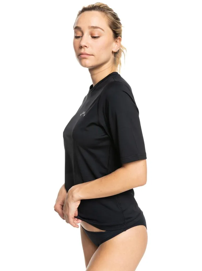 Roxy Rashguards Enjoy Waves Short Sleeve UPF 50 Rashguard Anthracite 8211 Women Roxy Rashguards Enjoy Waves Short Sleeve UPF 50 Rashguard Anthracite 8211 Women