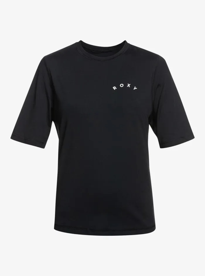 Roxy Rashguards Enjoy Waves Short Sleeve UPF 50 Rashguard Anthracite 8211 Women Roxy Rashguards Enjoy Waves Short Sleeve UPF 50 Rashguard Anthracite 8211 Women