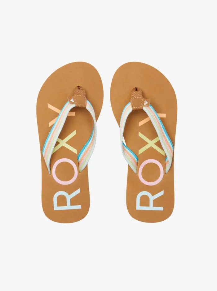 Roxy Shoes and Sandals Girl039s 416 Colbee FlipFlops Multi 2 8211 Kids Roxy Shoes and Sandals Girl039s 416 Colbee FlipFlops Multi 2 8211 Kids