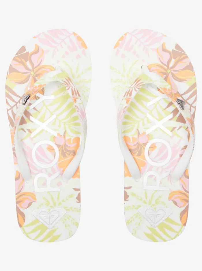 Roxy Shoes and Sandals Girl039s 416 Pebbles Sandals Whiteorangepink 8211 Kids Roxy Shoes and Sandals Girl039s 416 Pebbles Sandals Whiteorangepink 8211 Kids