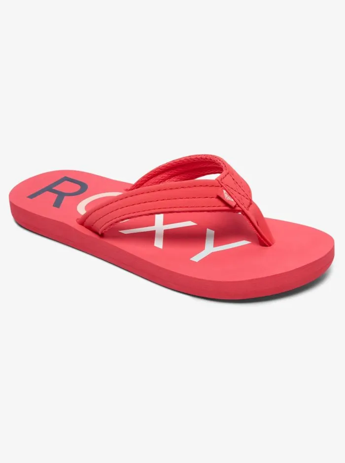Roxy Shoes and Sandals Girl039s 416 Vista FlipFlops Berry 8211 Kids