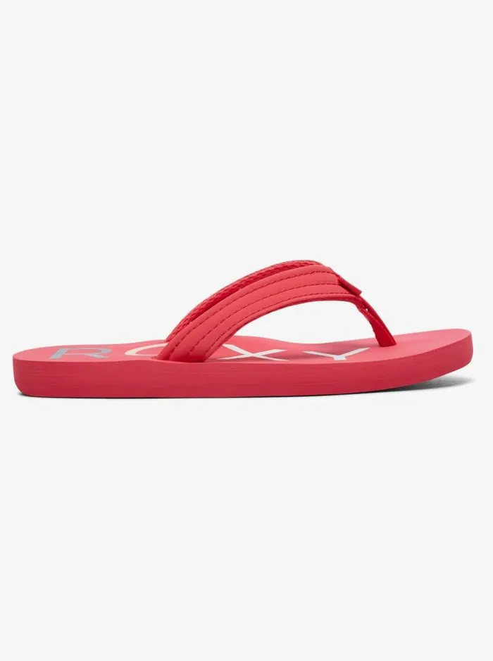 Roxy Shoes and Sandals Girl039s 416 Vista FlipFlops Berry 8211 Kids Roxy Shoes and Sandals Girl039s 416 Vista FlipFlops Berry 8211 Kids