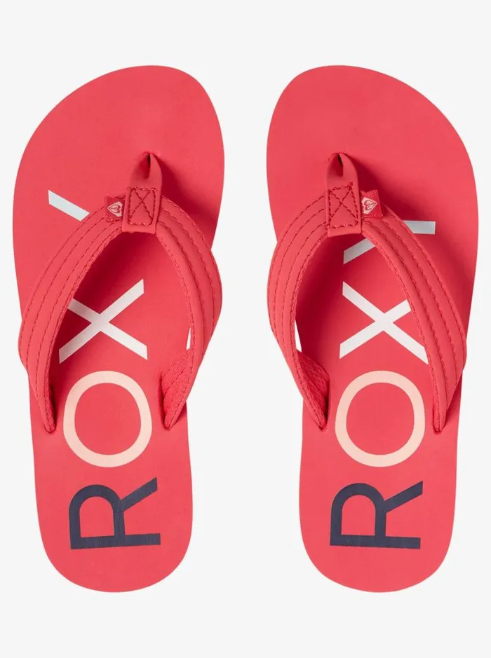 Roxy Shoes and Sandals Girl039s 416 Vista FlipFlops Berry 8211 Kids Roxy Shoes and Sandals Girl039s 416 Vista FlipFlops Berry 8211 Kids