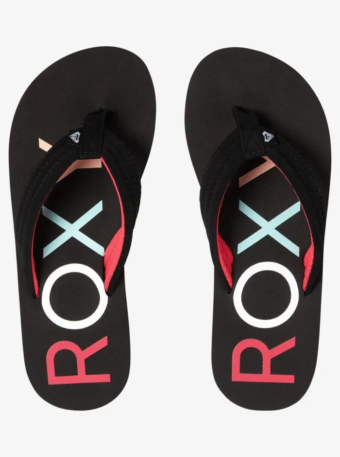 Roxy Shoes and Sandals Girl039s 416 Vista FlipFlops Black 8211 Kids Roxy Shoes and Sandals Girl039s 416 Vista FlipFlops Black 8211 Kids