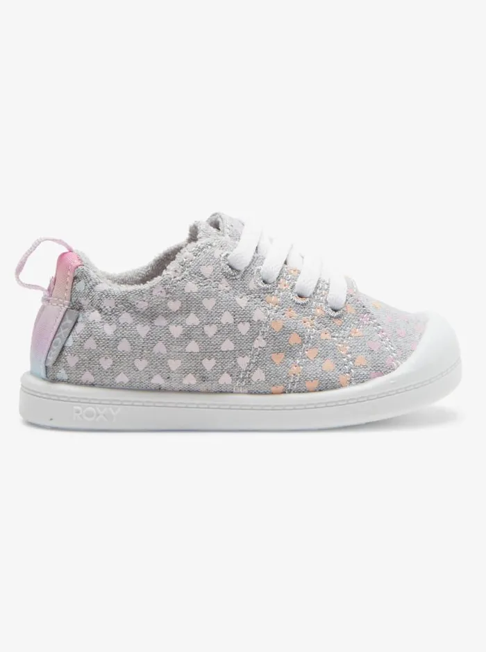 Roxy Shoes and Sandals Toddler039s Bayshore Shoes Grey White 8211 Kids Roxy Shoes and Sandals Toddler039s Bayshore Shoes Grey White 8211 Kids