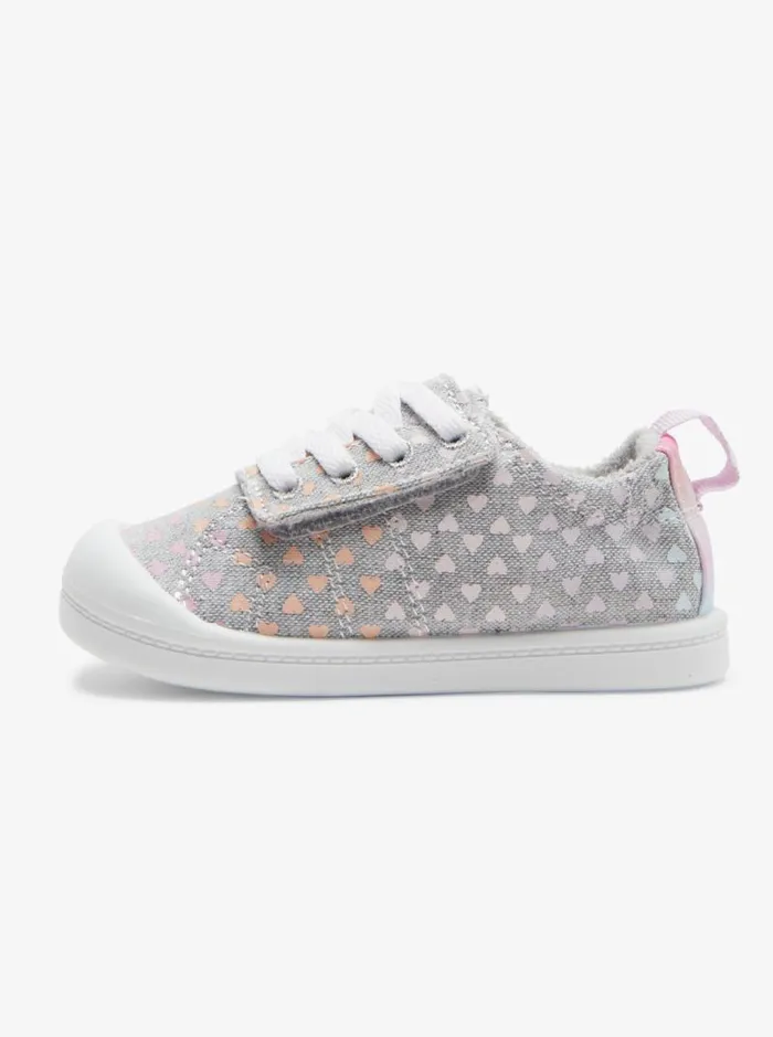 Roxy Shoes and Sandals Toddler039s Bayshore Shoes Grey White 8211 Kids Roxy Shoes and Sandals Toddler039s Bayshore Shoes Grey White 8211 Kids