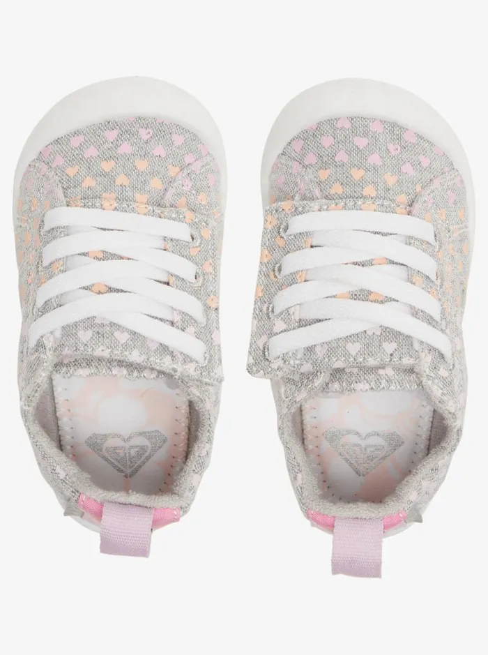 Roxy Shoes and Sandals Toddler039s Bayshore Shoes Grey White 8211 Kids Roxy Shoes and Sandals Toddler039s Bayshore Shoes Grey White 8211 Kids