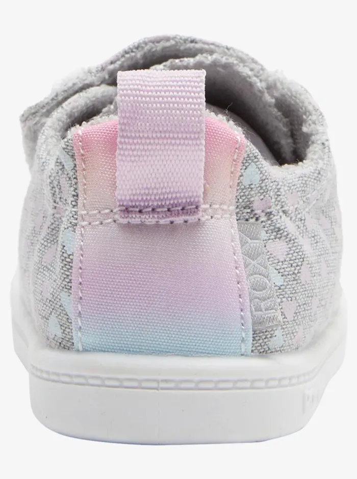 Roxy Shoes and Sandals Toddler039s Bayshore Shoes Grey White 8211 Kids Roxy Shoes and Sandals Toddler039s Bayshore Shoes Grey White 8211 Kids