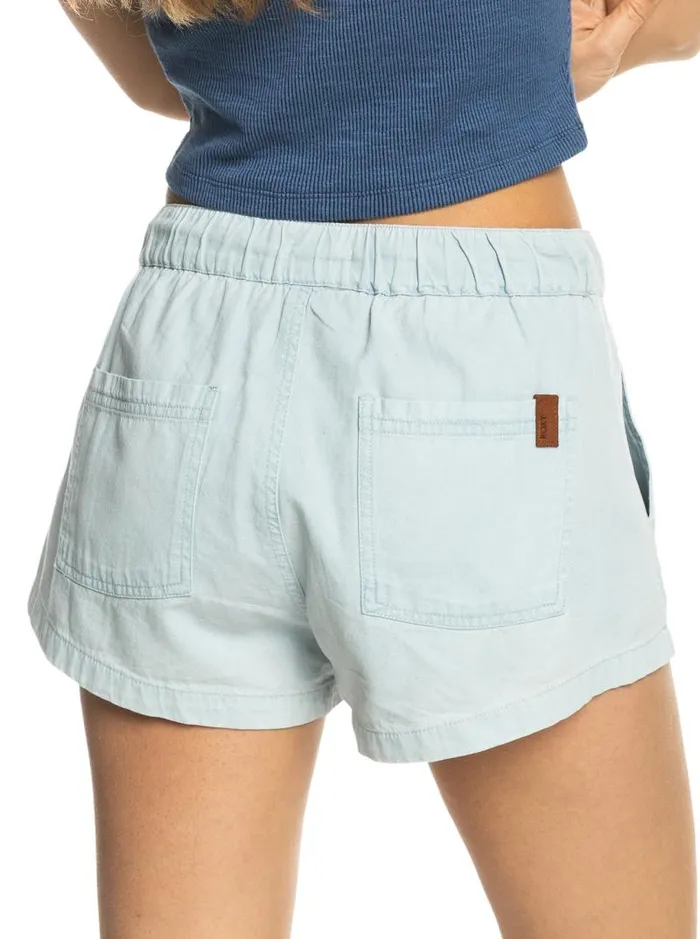 Roxy Shorts Go To The Beach Denim Shorts Bleached Blue 8211 Women Roxy Shorts Go To The Beach Denim Shorts Bleached Blue 8211 Women