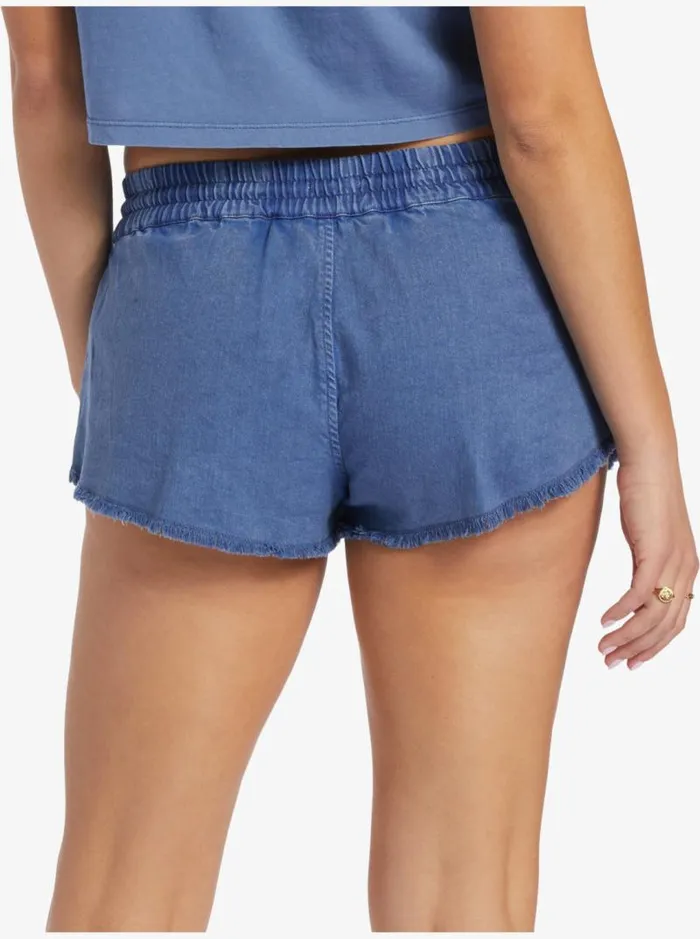 Roxy Shorts Scenic Route Elastic Shorts Bijou Blue 8211 Women Roxy Shorts Scenic Route Elastic Shorts Bijou Blue 8211 Women