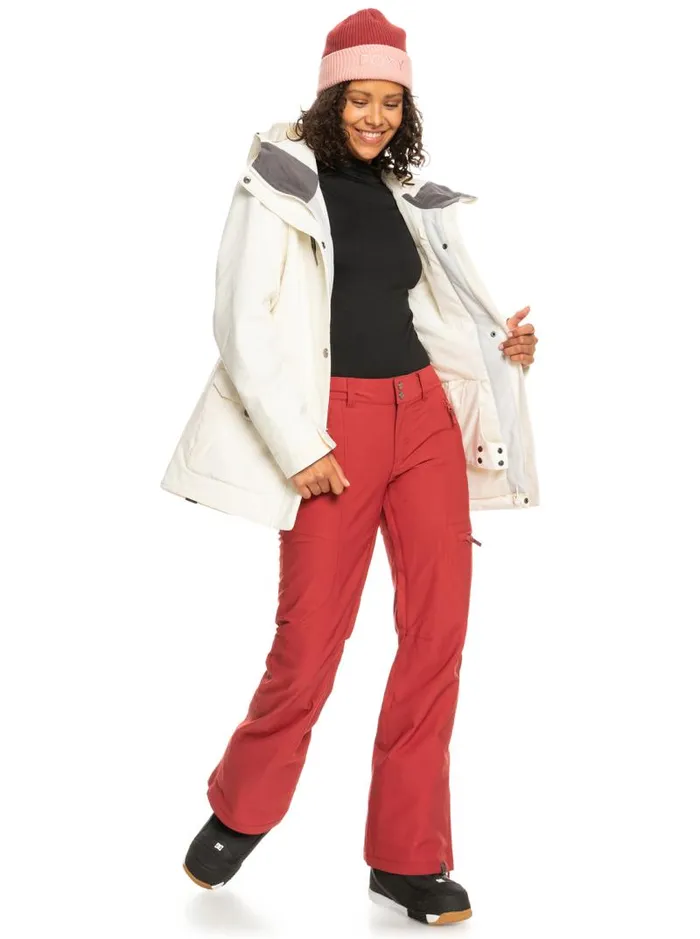 Roxy Snow Pants Cabin Slim Fit Snow Pants Brick Red 8211 Women Roxy Snow Pants Cabin Slim Fit Snow Pants Brick Red 8211 Women