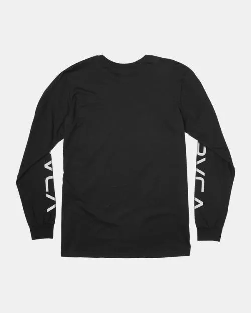 Rvca 2X Long Sleeve Tee Black SportMen Tees and Tanks