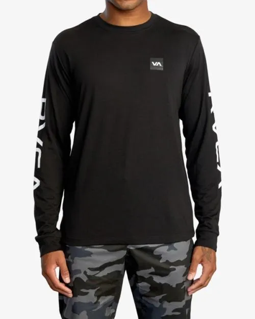 Rvca 2X Long Sleeve Tee Black SportMen Tees and Tanks