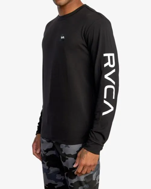 Rvca 2X Long Sleeve Tee Black SportMen Tees and Tanks