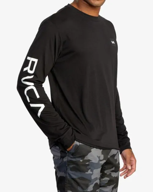 Rvca 2X Long Sleeve Tee Black SportMen Tees and Tanks