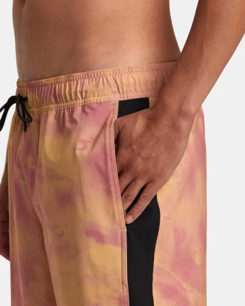 Rvca Apex Elastic Waist Boardshorts 17034 Bamboo Men Boardshorts