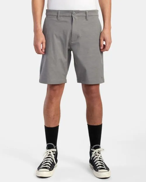 Rvca Back In Hybrid Walkshorts 19034 Athletic Heather Men Shorts and Hybrids