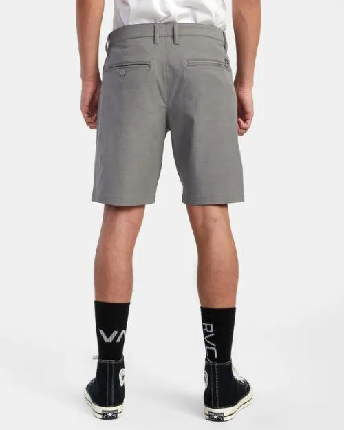 Rvca Back In Hybrid Walkshorts 19034 Athletic Heather Men Shorts and Hybrids