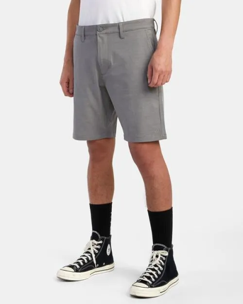 Rvca Back In Hybrid Walkshorts 19034 Athletic Heather Men Shorts and Hybrids