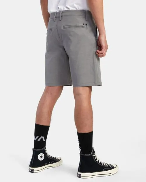 Rvca Back In Hybrid Walkshorts 19034 Athletic Heather Men Shorts and Hybrids