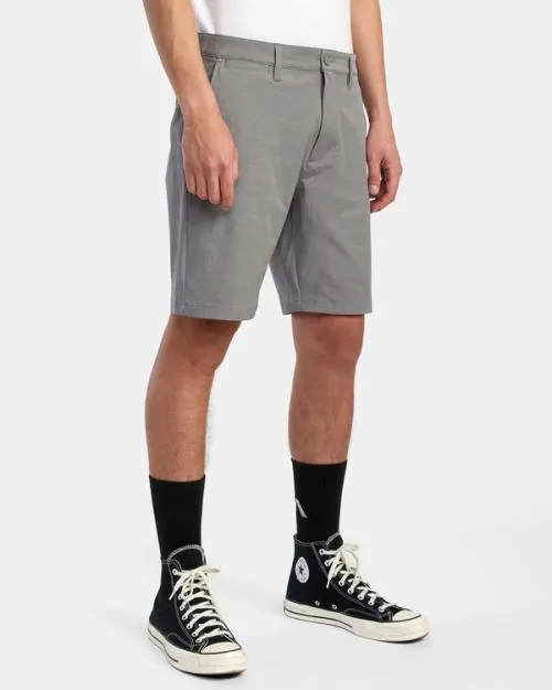 Rvca Back In Hybrid Walkshorts 19034 Athletic Heather Men Shorts and Hybrids
