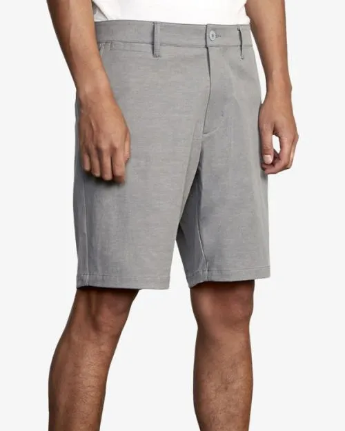Rvca Back In Hybrid Walkshorts 19034 Athletic Heather Men Shorts and Hybrids