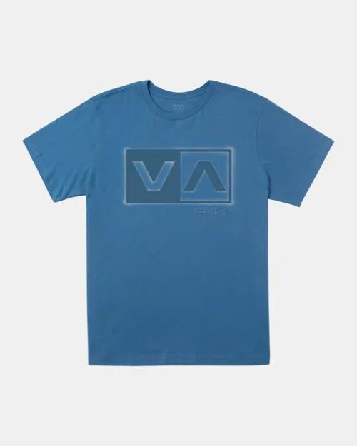 Rvca Balance Box TShirt Cool Blue Men Short Sleeves