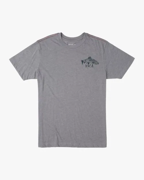 Rvca Ben Horton Downstream Tee Smoke Men Short Sleeves