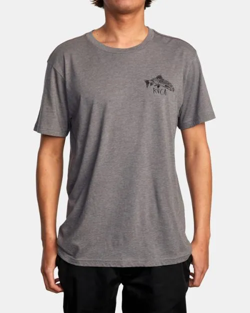 Rvca Ben Horton Downstream Tee Smoke Men Short Sleeves