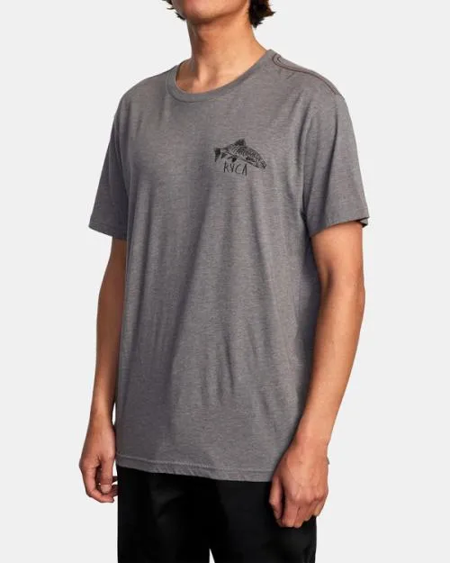 Rvca Ben Horton Downstream Tee Smoke Men Short Sleeves