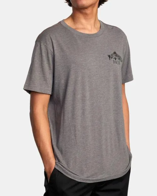 Rvca Ben Horton Downstream Tee Smoke Men Short Sleeves