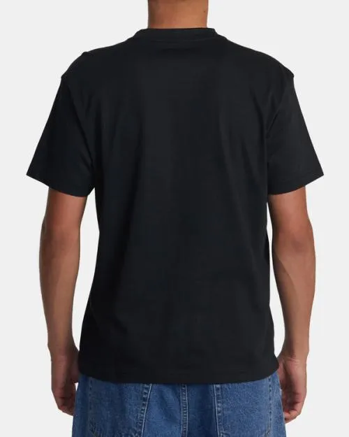 Rvca Big Balance Tee Black Men Short Sleeves