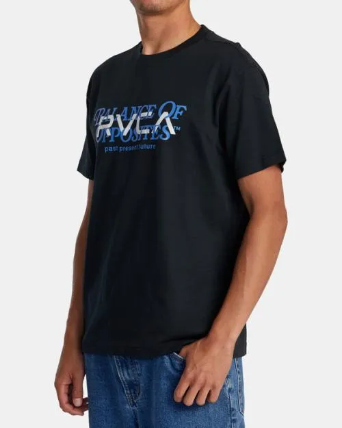 Rvca Big Balance Tee Black Men Short Sleeves