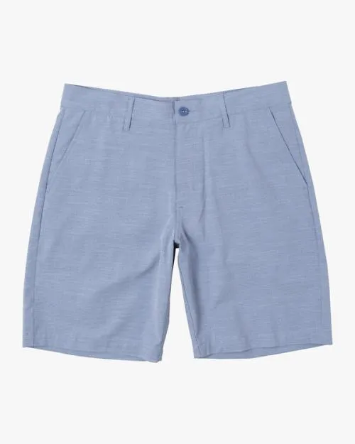 Rvca Boy039s Balance Hybrid Walkshorts 17034 Nautical Blue Boys Shorts