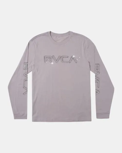 Rvca Boy039s Big Airbrush Long Sleeve TShirt Cement Boys Tees and Tanks