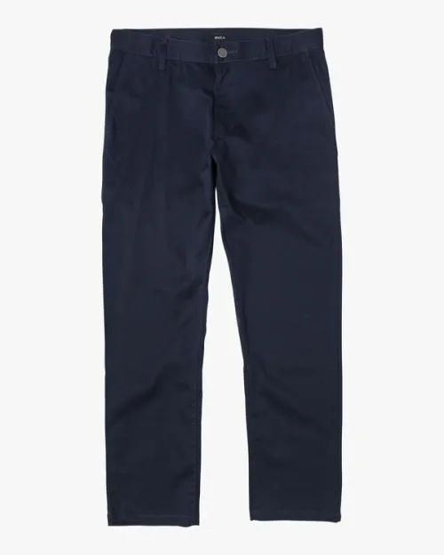 Rvca Boy039s Weekday Stretch Pants Navy Marine Boys Denim and Pants