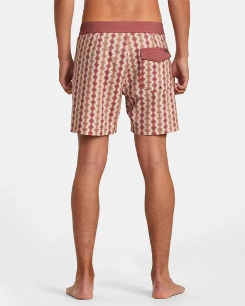Rvca Brookes Boardshorts 16034 Cinnabar Men Boardshorts