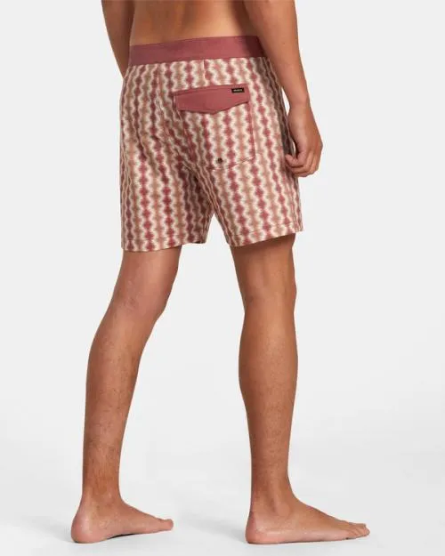 Rvca Brookes Boardshorts 16034 Cinnabar Men Boardshorts